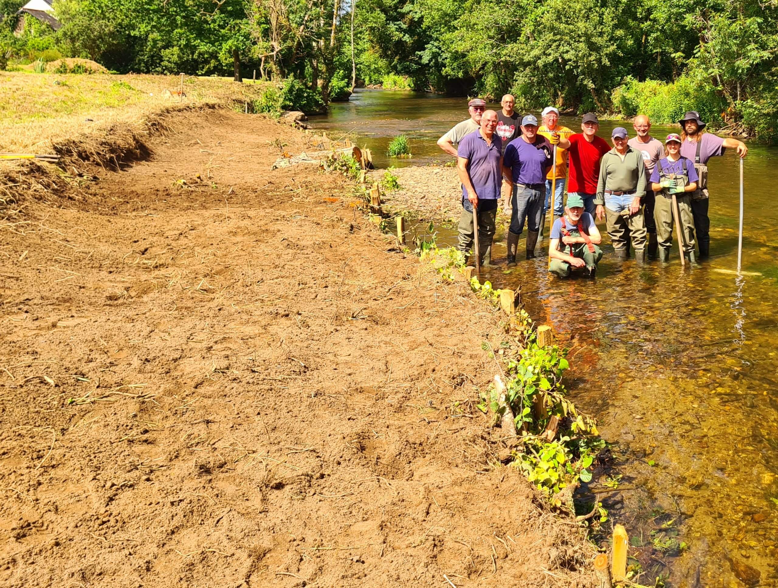 Technique de restauration de berges : un chantier après les crues de l&rsquo;hiver 2025 – 2026.