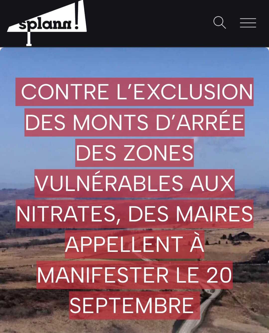 Première mobilisation pour défendre les Monts d&rsquo;Arrée : dimanche 20 septembre, 10 heures, Roc&rsquo;h Tredudon.